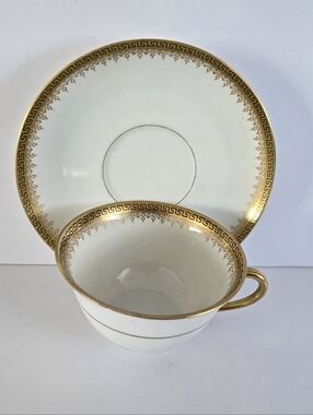 Limoges Teacup And Saucer Set Vintage